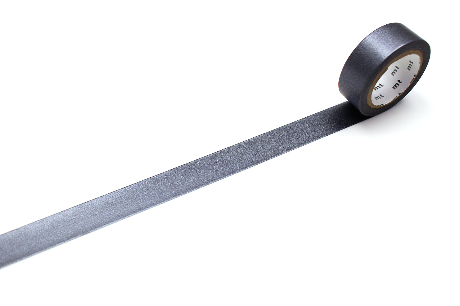 mt Washi Tape - 1P High Brightness Gunmetallic by penny black showing unpackaged