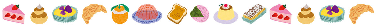 mt Washi Tape - Artist Series - Léa Maupetit Desserts by penny black close up