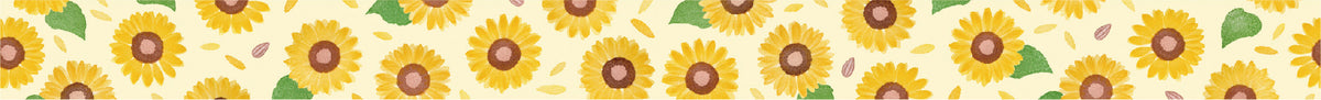 mt Washi Tape - Artist Series - Maruichikyu Sunflower by penny black - close up