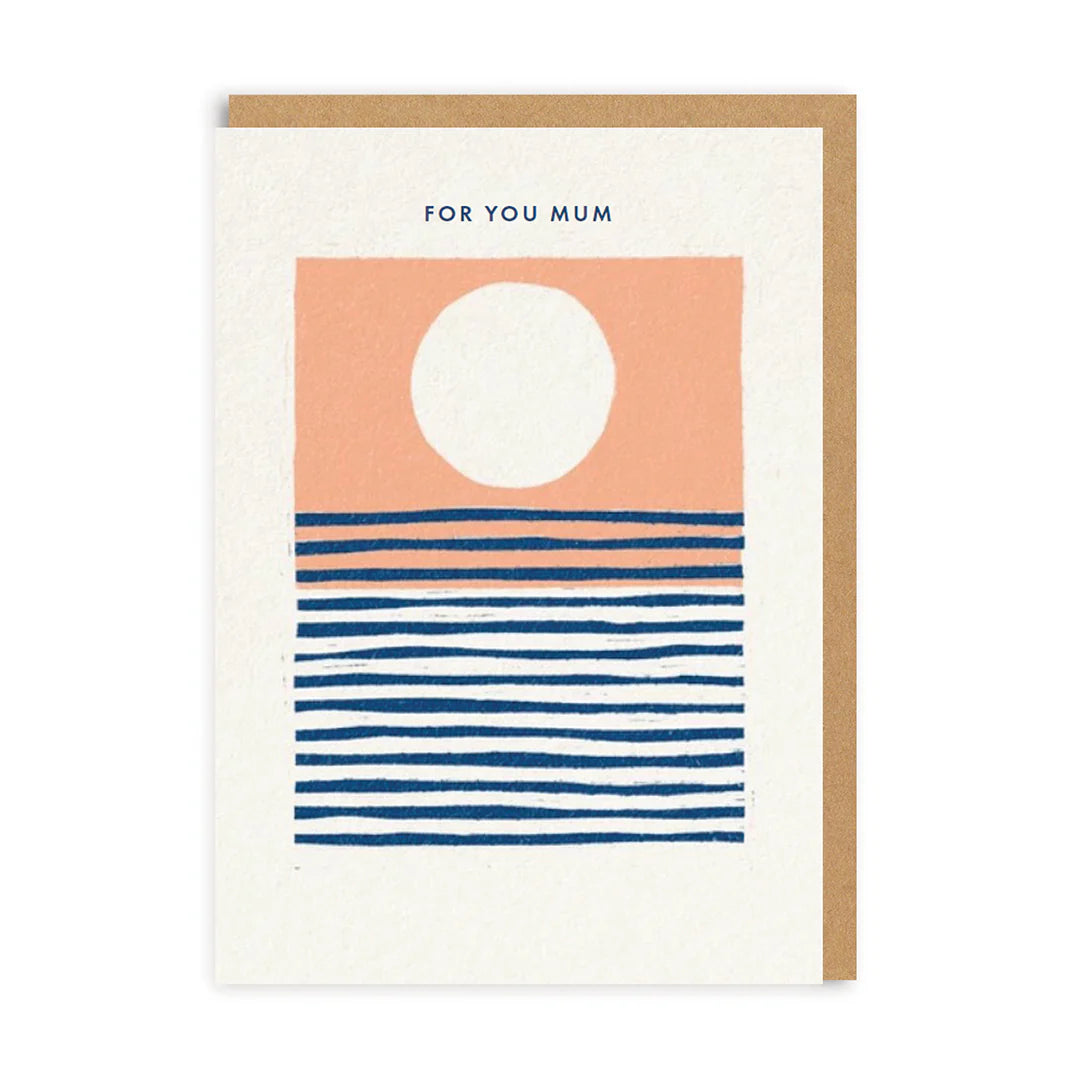 For You Mum Ocean Sunset Card by penny black