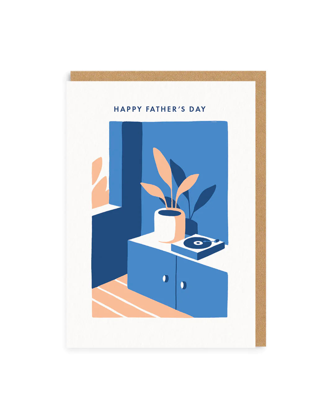Record Player Miles Tewson Father's Day Card by penny black