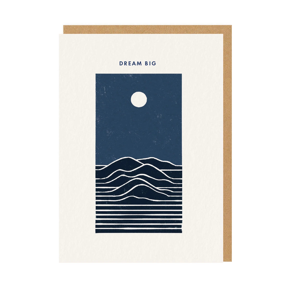 Dream Big Mountain Moon Miles Tewson Art Card by penny black