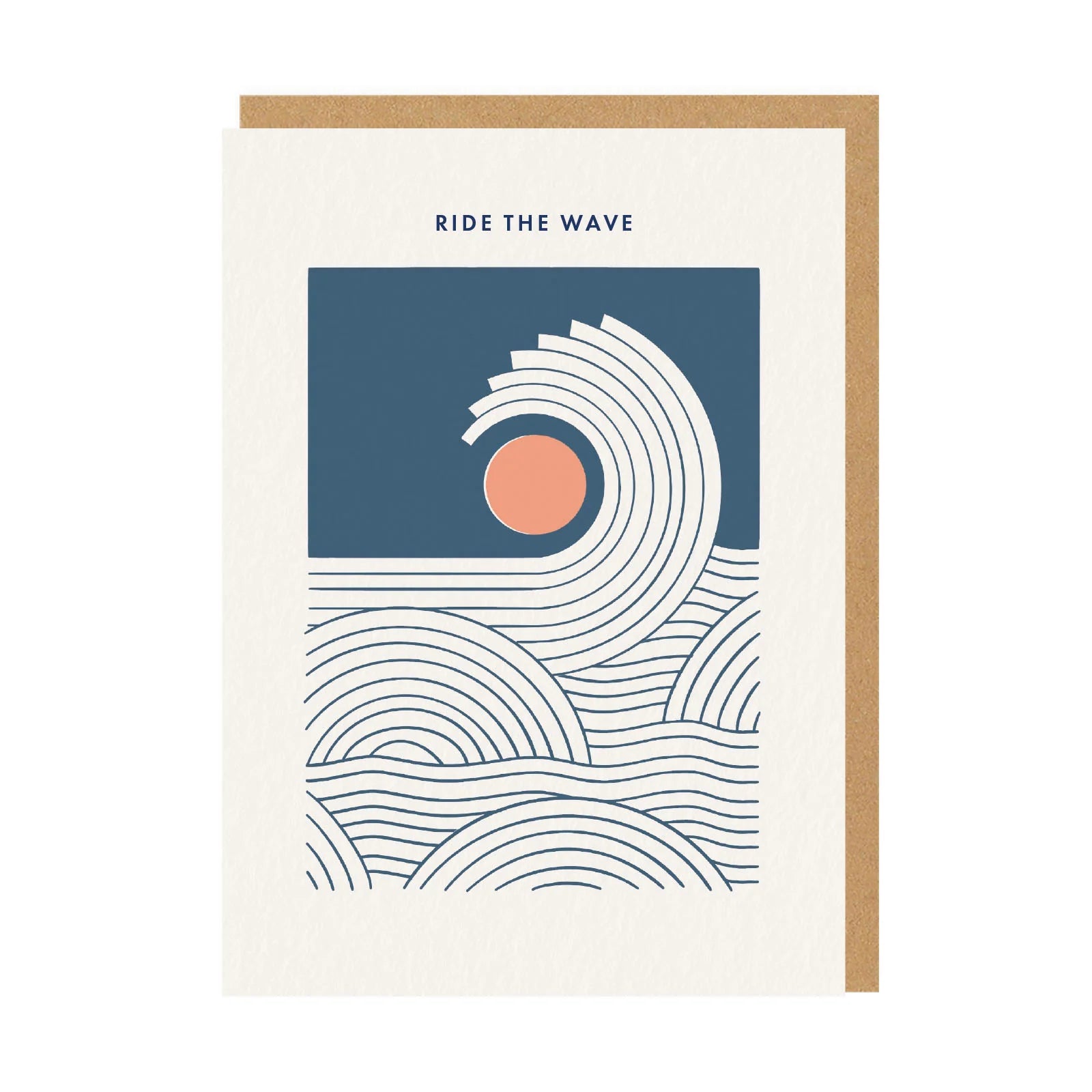 Ride The Wave Miles Tewson Art Card by penny black