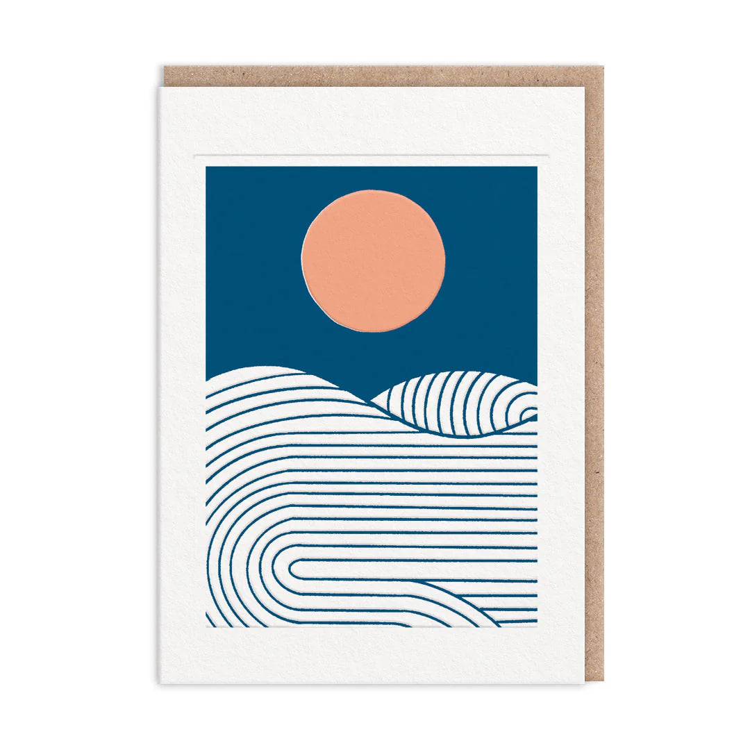 Sun & Sea Miles Tewson Art Card by penny black