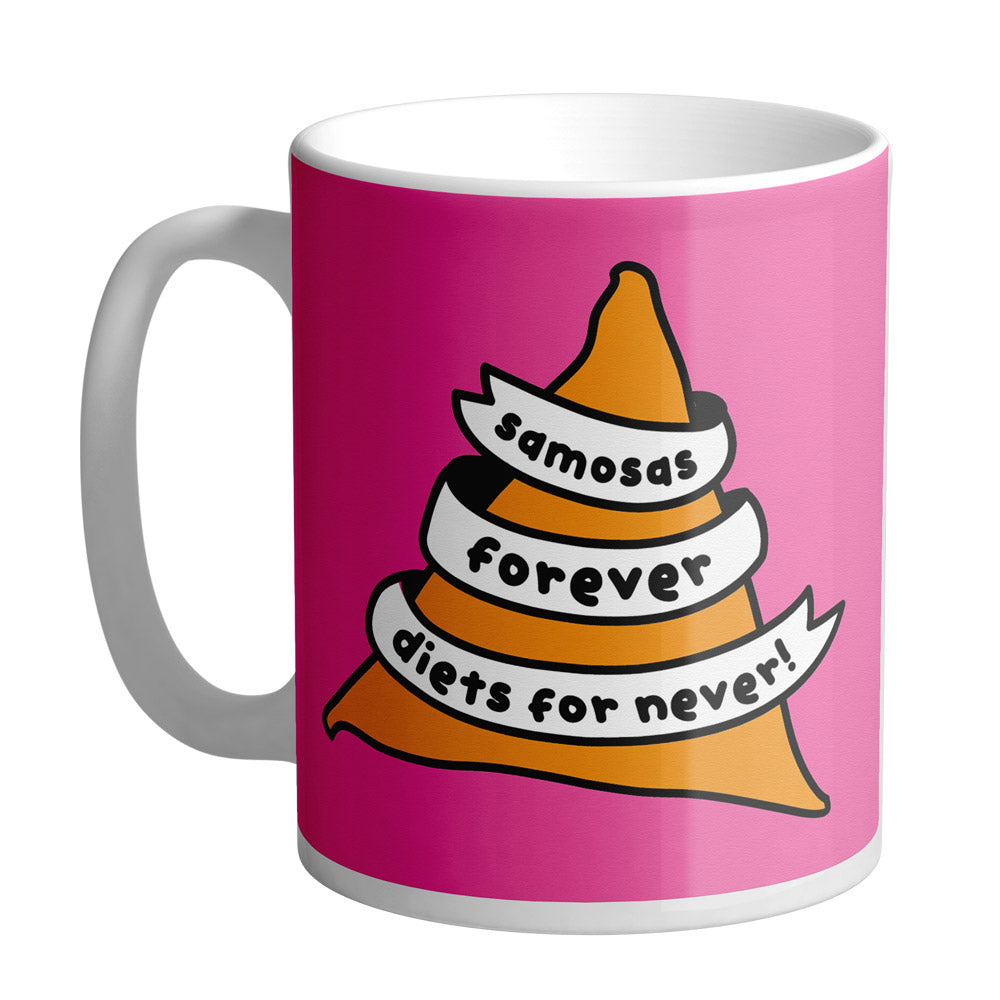 Samosas Forever Funny Mug by penny black