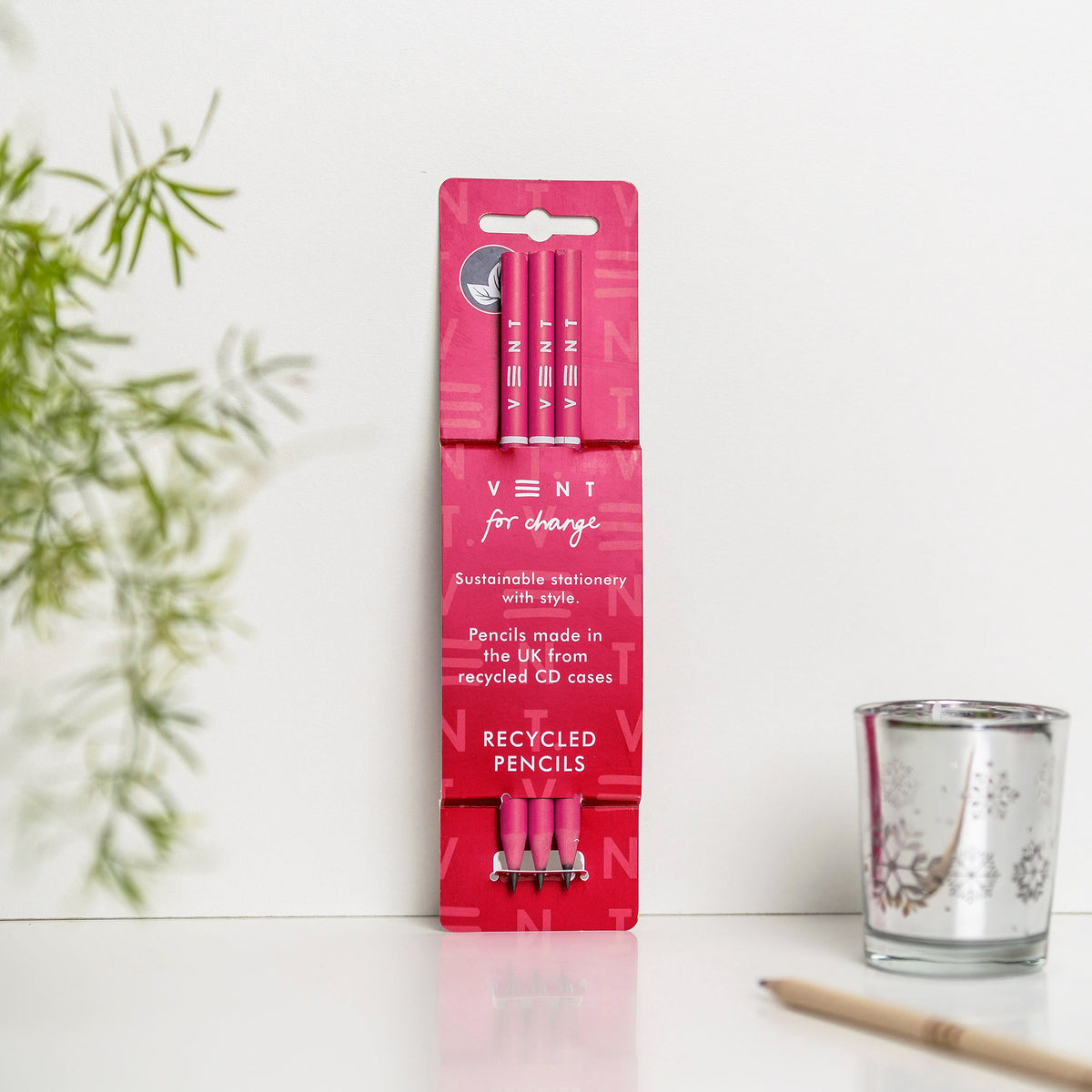 Make a Mark Recycled Pencil Set - 3pk in warm pink by penny black