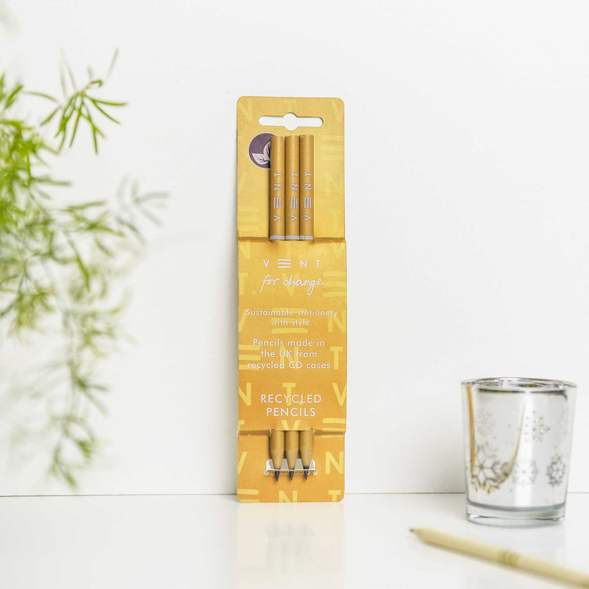 Make a Mark Recycled Pencil Set - 3pk in mustard yellow by penny black