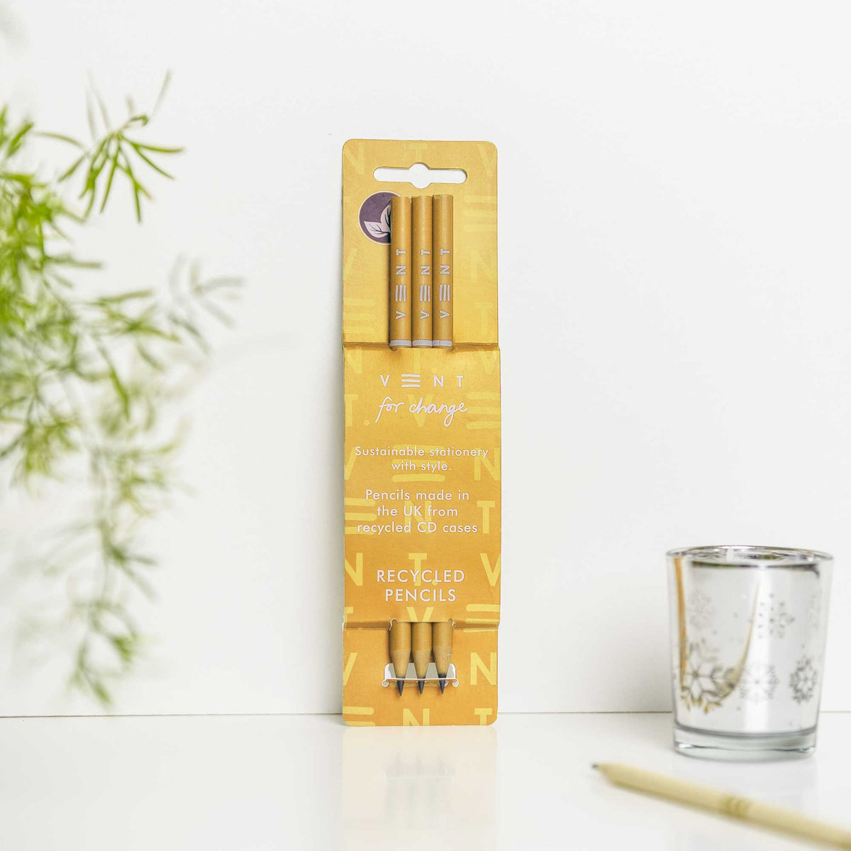 Make a Mark Recycled Pencil Set - 3pk in yellow by penny black