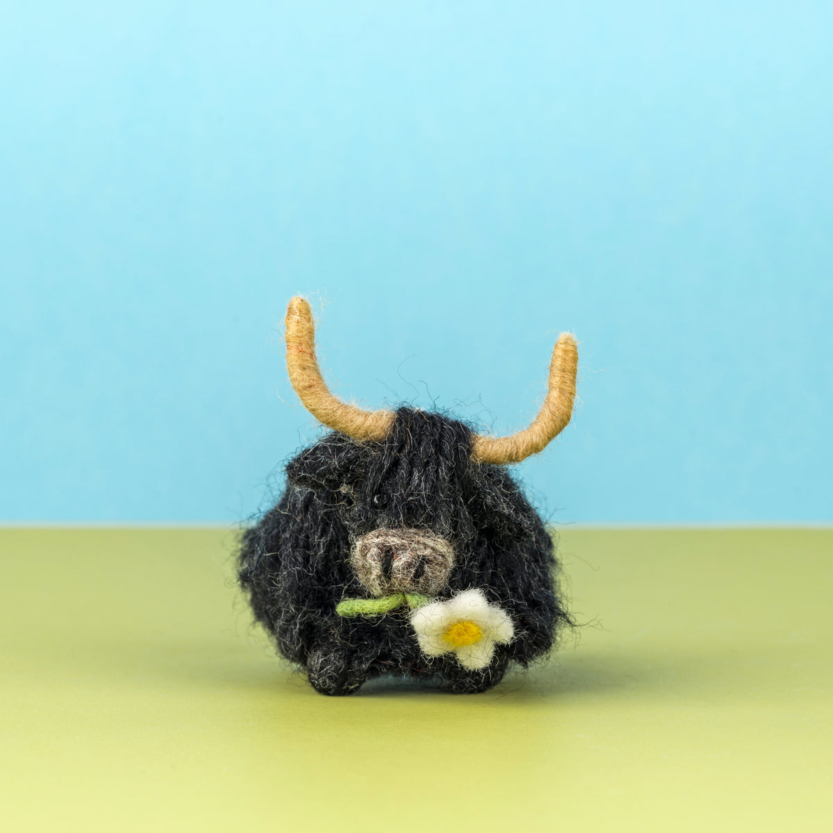 Highland Cow Wool Felt Handmade Hanging Decoration