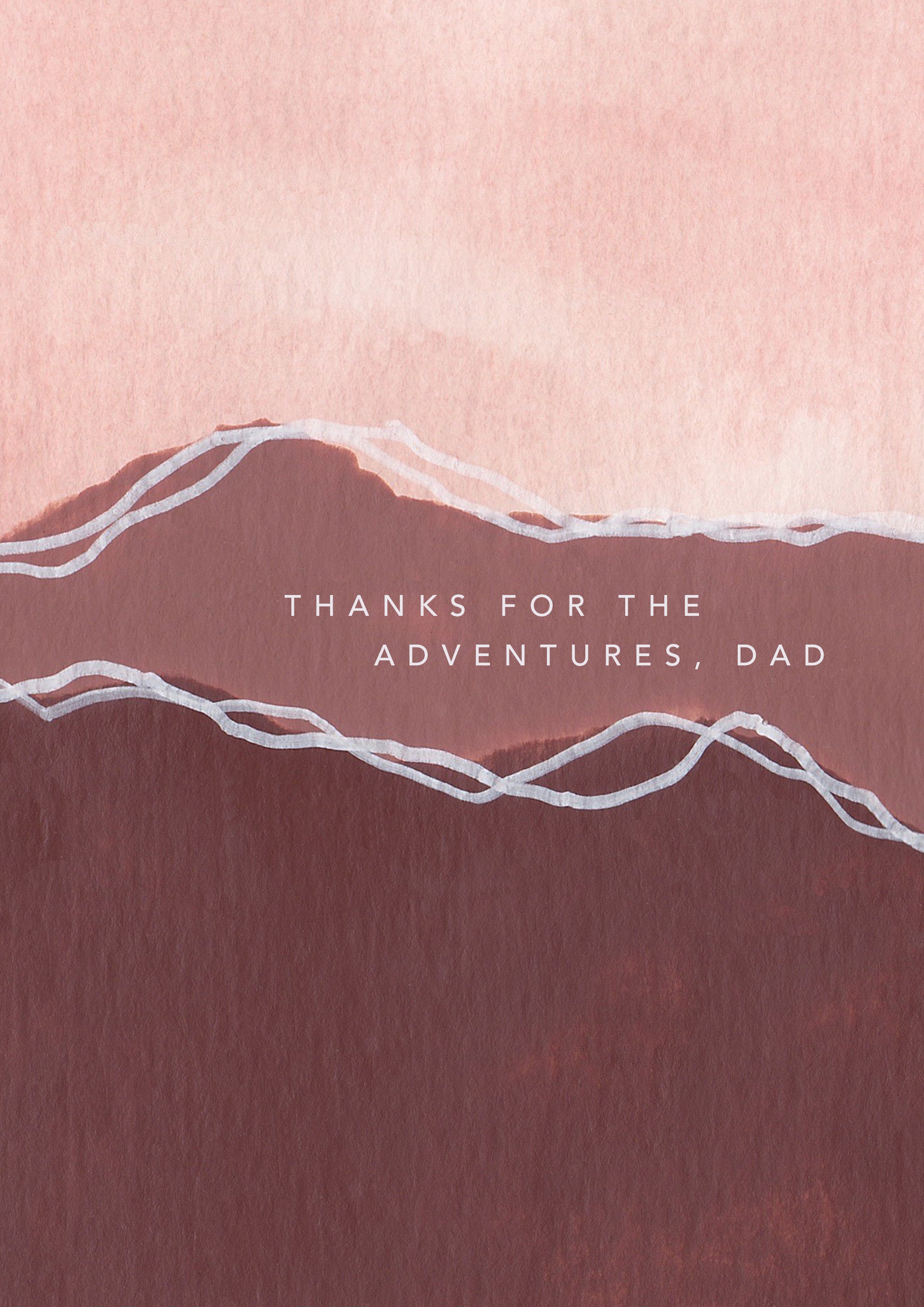 Thanks For The Adventures Dad Father's Day Card by joy jen at penny black