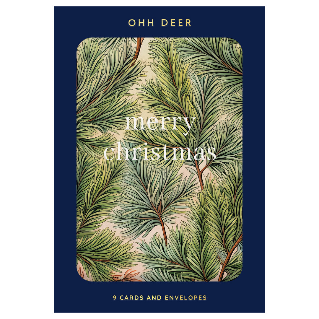 Botanical Hues Christmas Card Set 9 Pack By Penny Black
