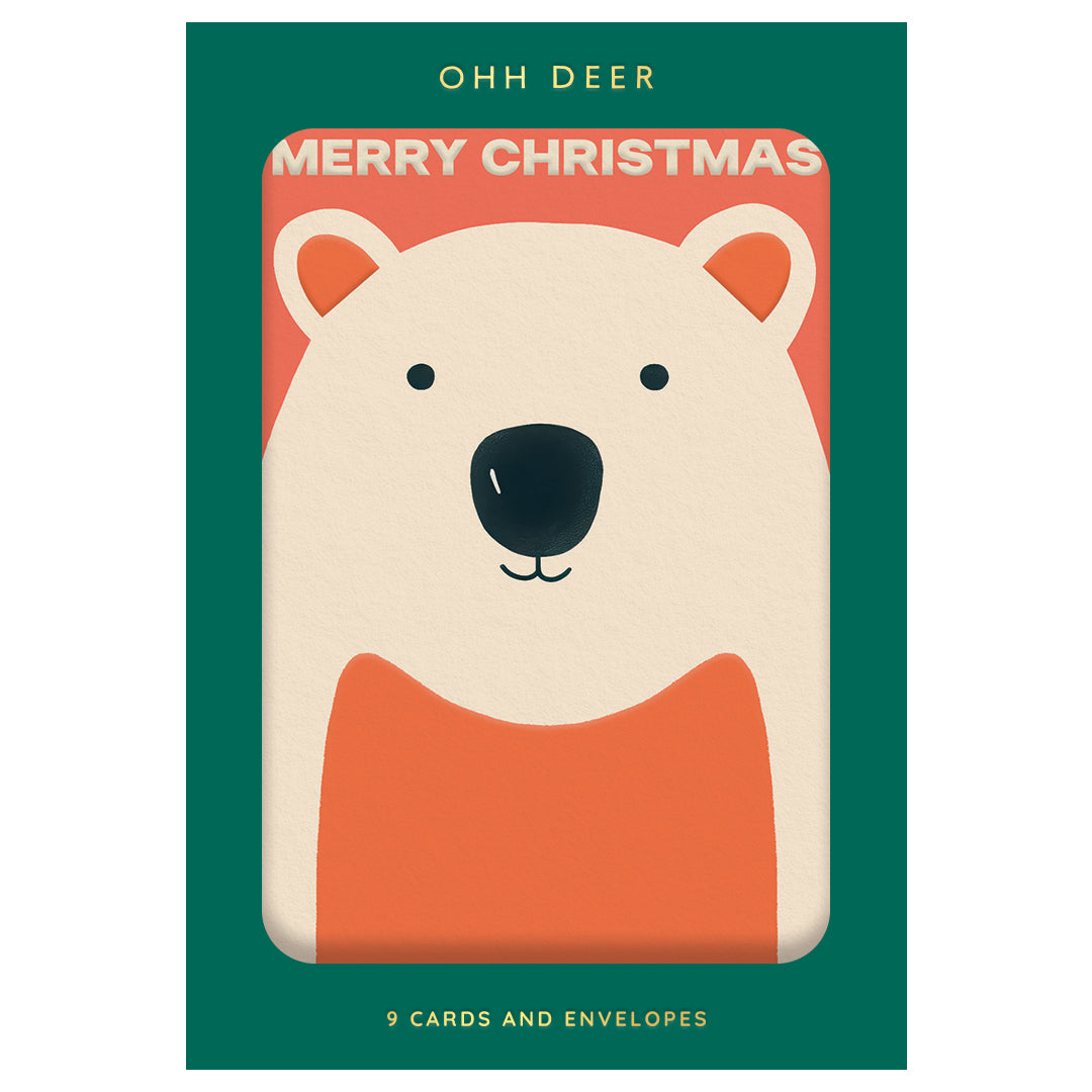 Jolly Merry Christmas Card Set 9 Pack in packaging By Penny Black