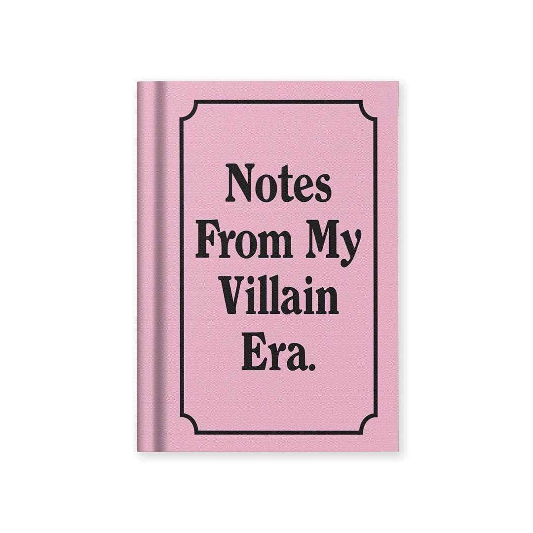 My Villain Era Fabric Hardback A7 Notebook By Penny Black