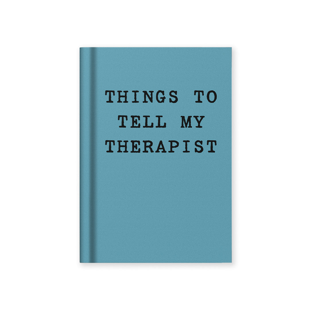 Things To Tell My Therapist Fabric Hardback A7 Notebook By Penny Black