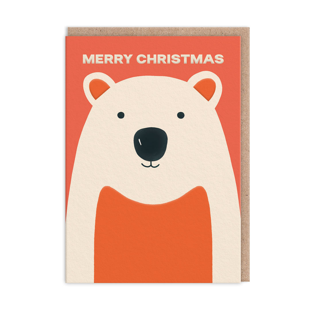 Jolly Merry Christmas Card Set 9 Pack - polar bear design By Penny Black