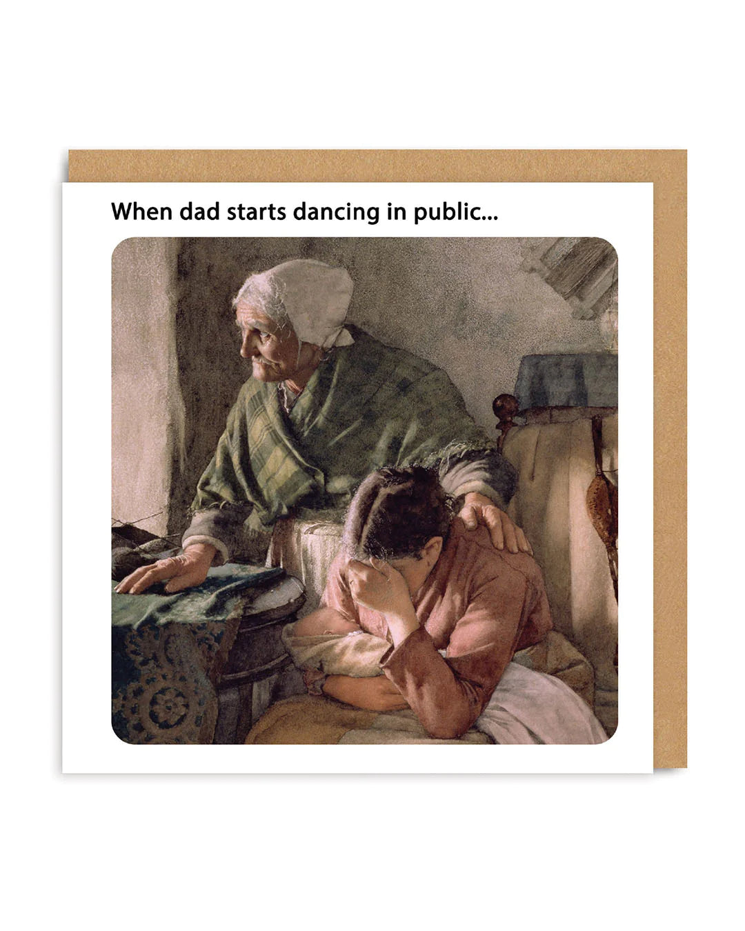 Dad Dancing in Public Funny Art Card