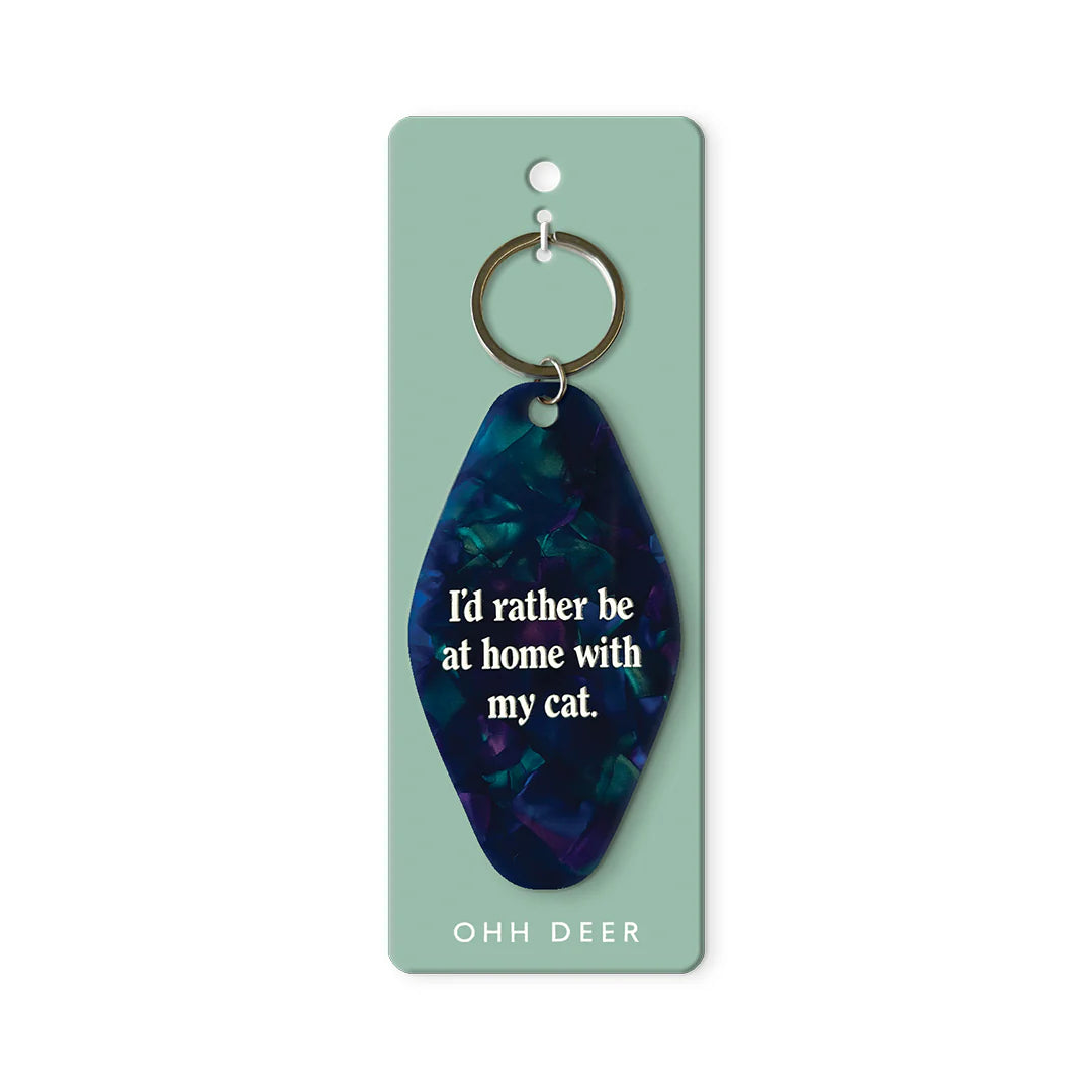 Be Home With My Cat Mosaic Keyring by penny black