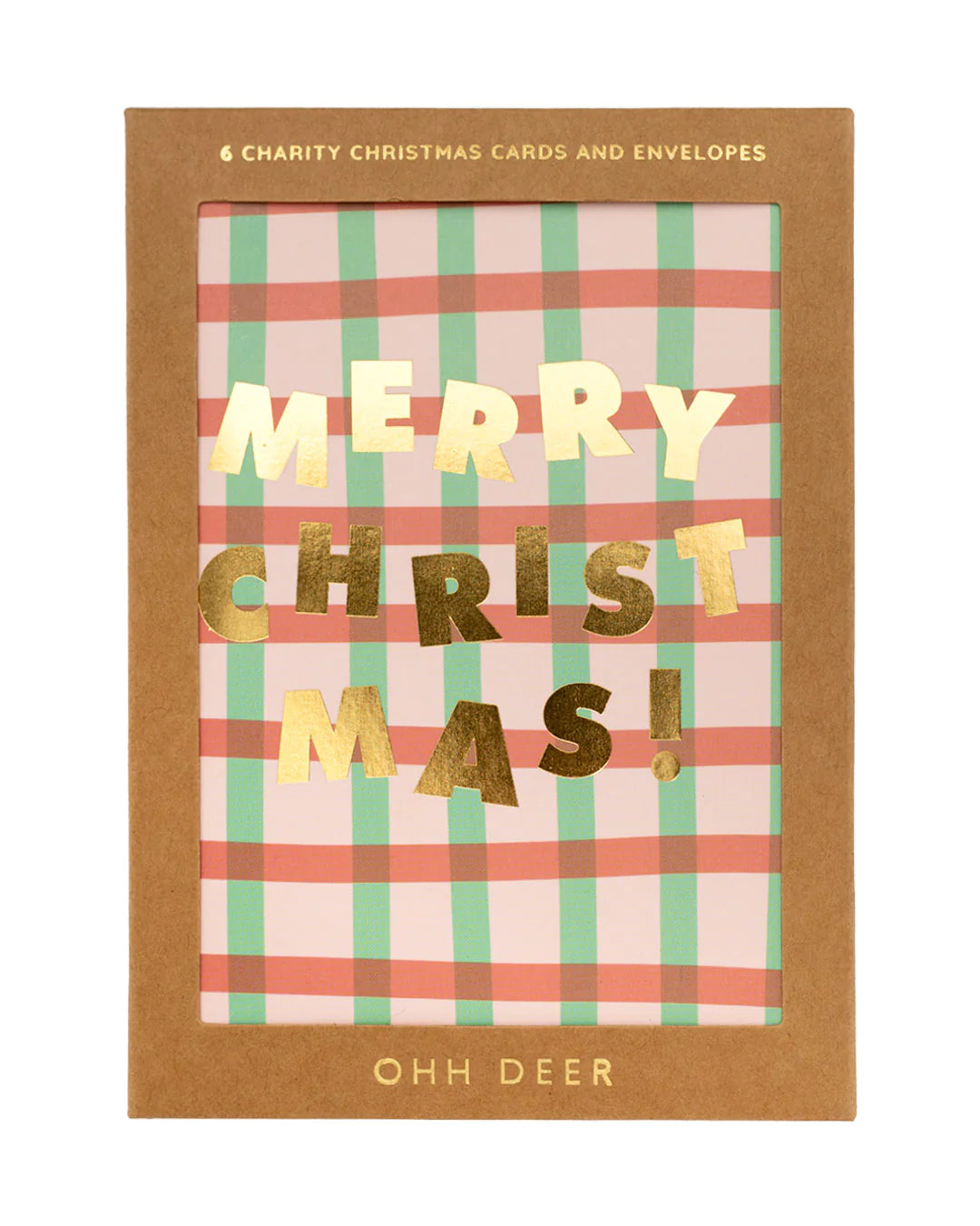 Tartan Plaid Charity Christmas Card Set 6 Pack by Penny Black