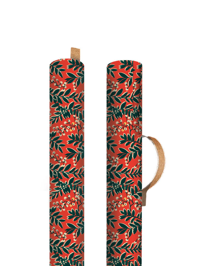 Colourful Mistletoe 3m Christmas Gift Wrapping Paper Roll By Penny Black