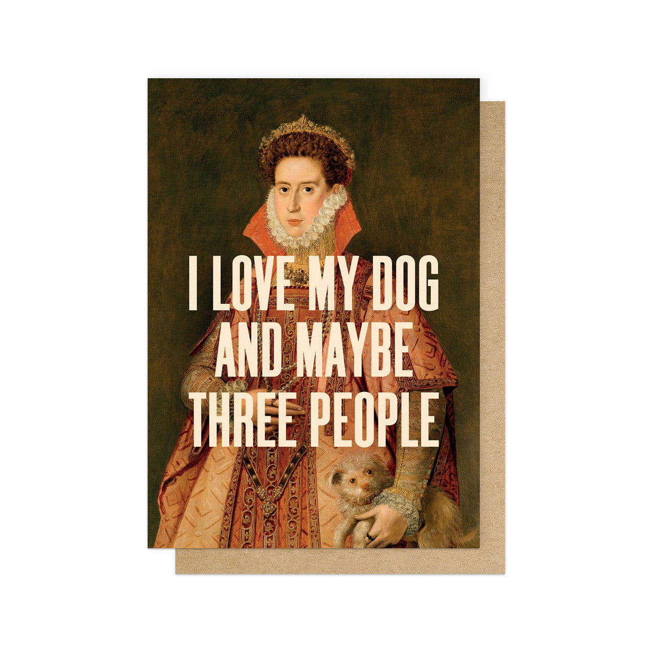 I Love My Dog Funny Card by penny black