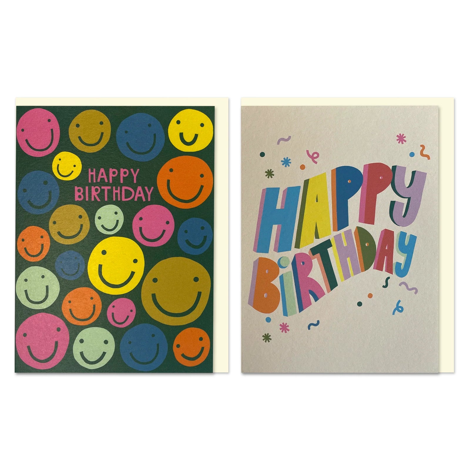 Raspberry Blossom Smiles & 3D Text Birthday Cards 6 Pack By Penny Black