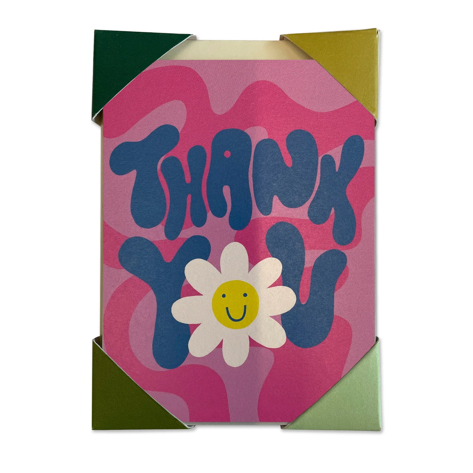 Raspberry Blossom Groovy Type Thank You Cards 6 Pack By Penny Black