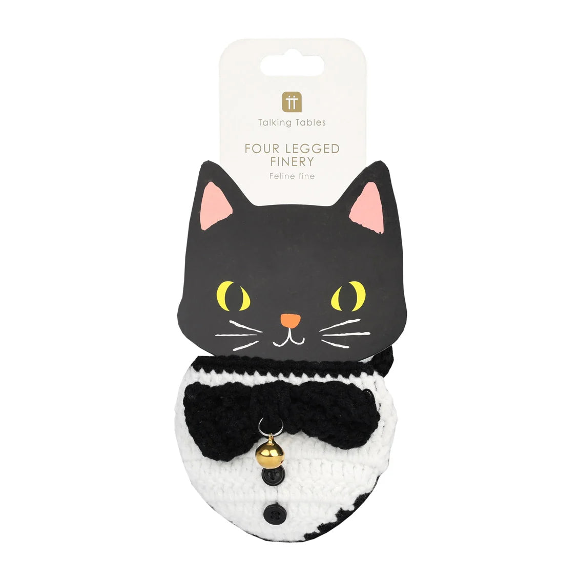 Festive Crochet Pet Tuxedo Bandana By Penny Black