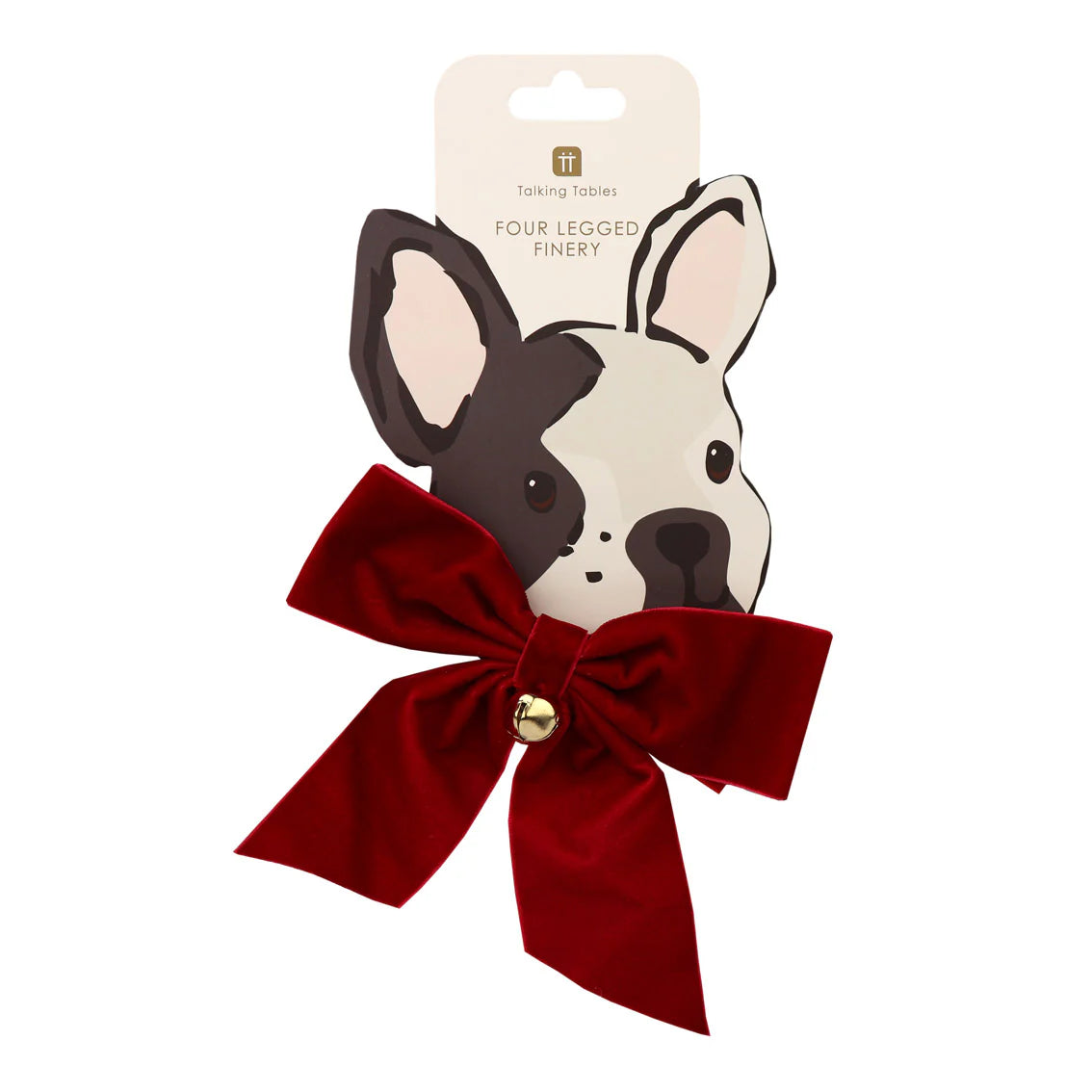 Dog & Cat Velvet Christmas Bow Neck Tie By Penny Black