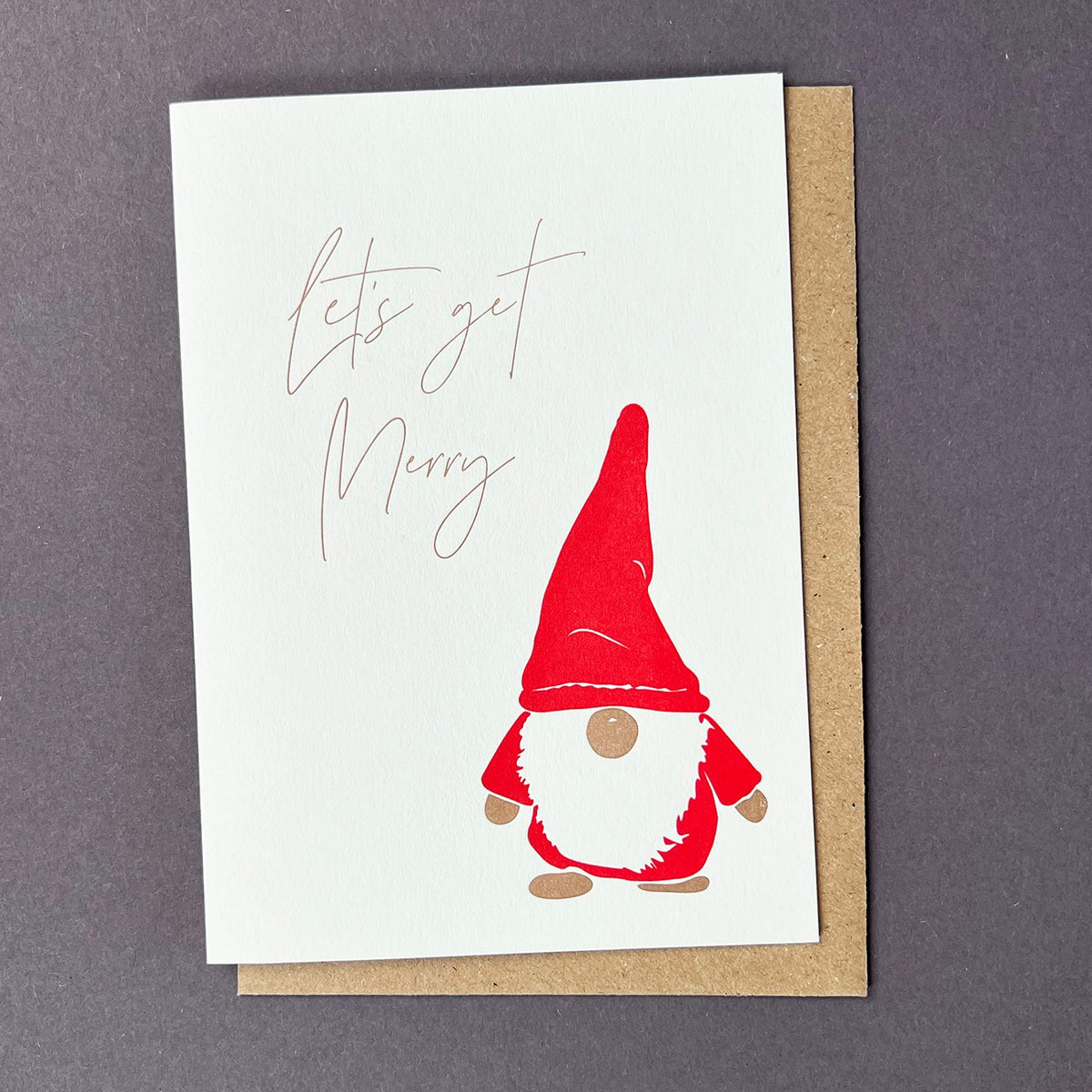 Get Merry Gonk Letterpress Christmas Card by penny black