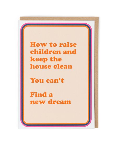 Find a New Dream Funny Mother's Day Card by penny black