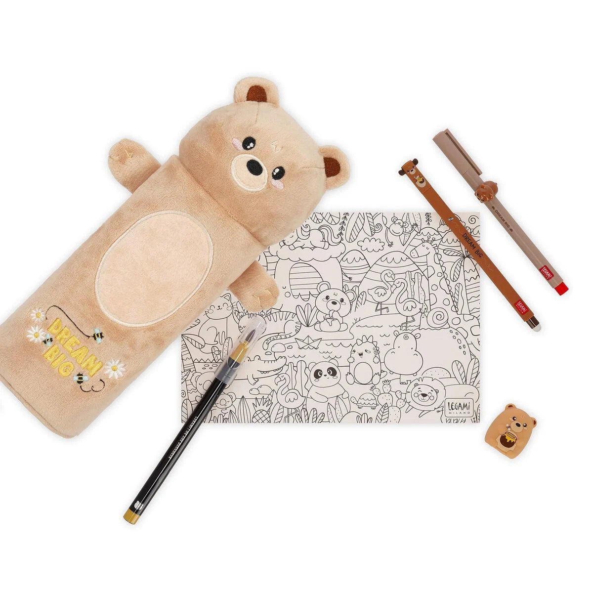 Super Soft Plush Teddy Bear Pencil Case By Penny Black
