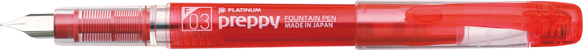 Platinum Pen Co Preppy Fountain Pen - Fine 0.3mm in red By Penny Black