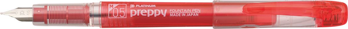 Platinum Pen Co Preppy Fountain Pen - Medium in red 0.5mm By Penny Black