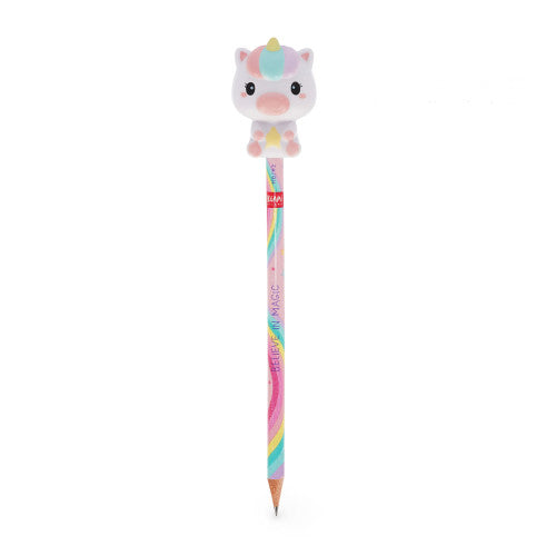 Legami Squeezie Pencil With Squishy - Unicorn | Penny Black | Joyful Stationery Every Day