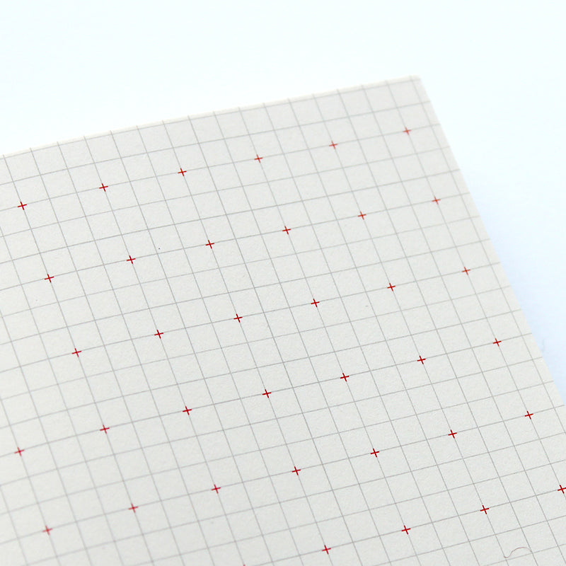 Paperways Mini Note 05 - Pink Notebook showing square ruling By Penny Black