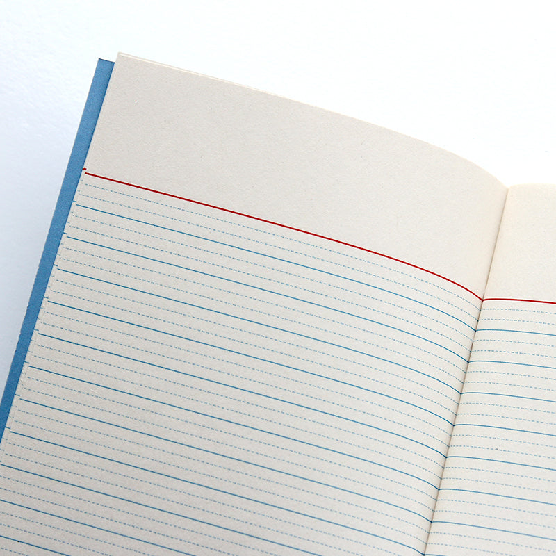 Paperways Mini Note 07 - Cornflower Blue Notebook showing lined ruling By Penny Black