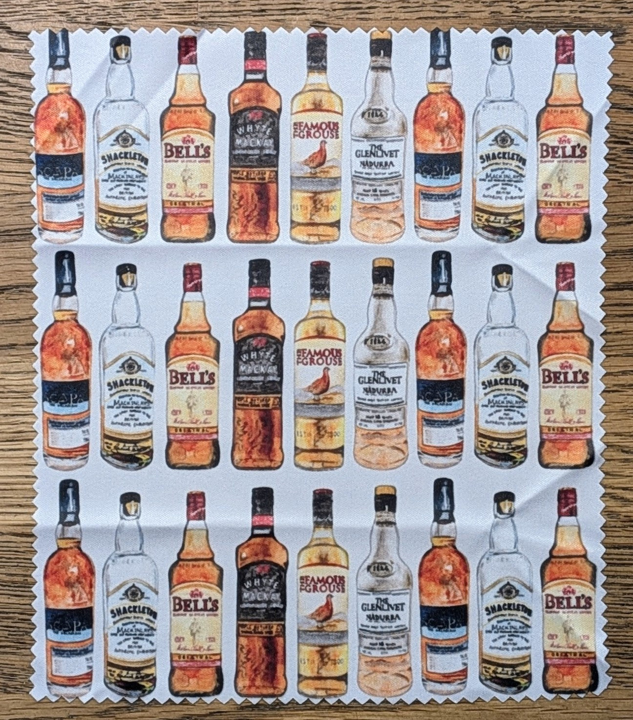 Scottish Whisky Lens Cleaning Cloth By Penny Black