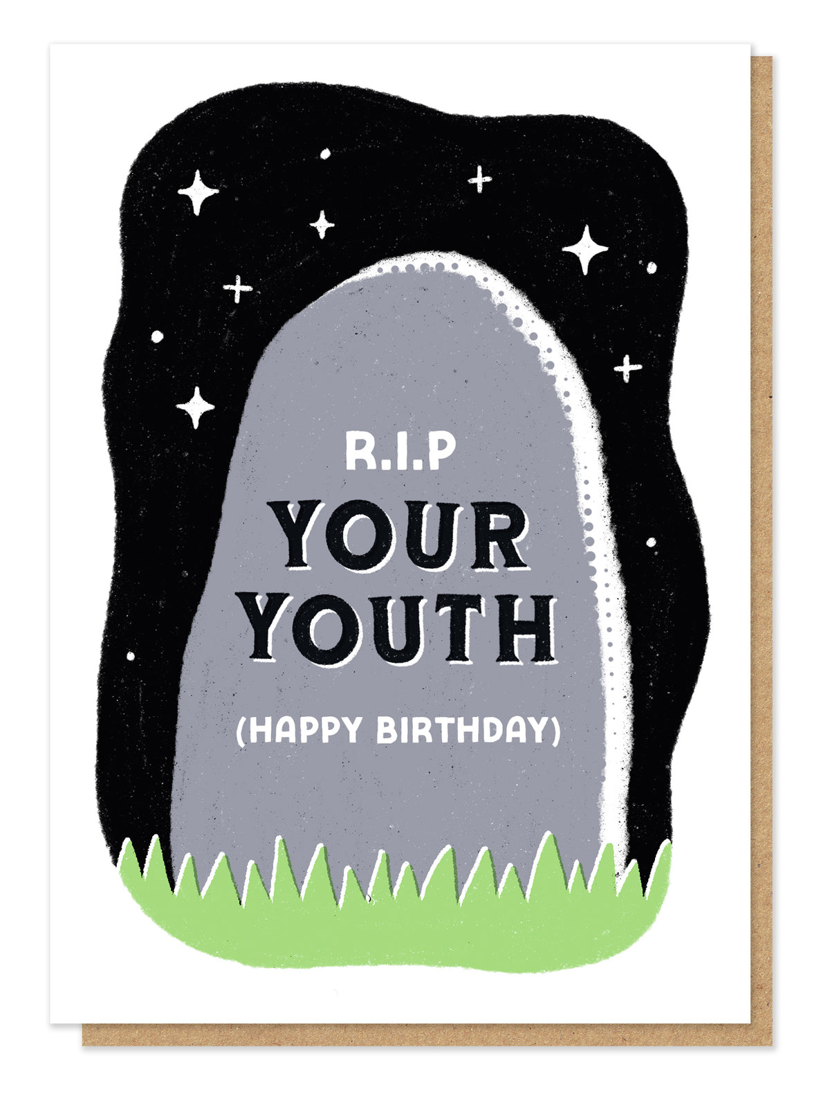RIP Your Youth Letterpress Birthday Card By Penny Black