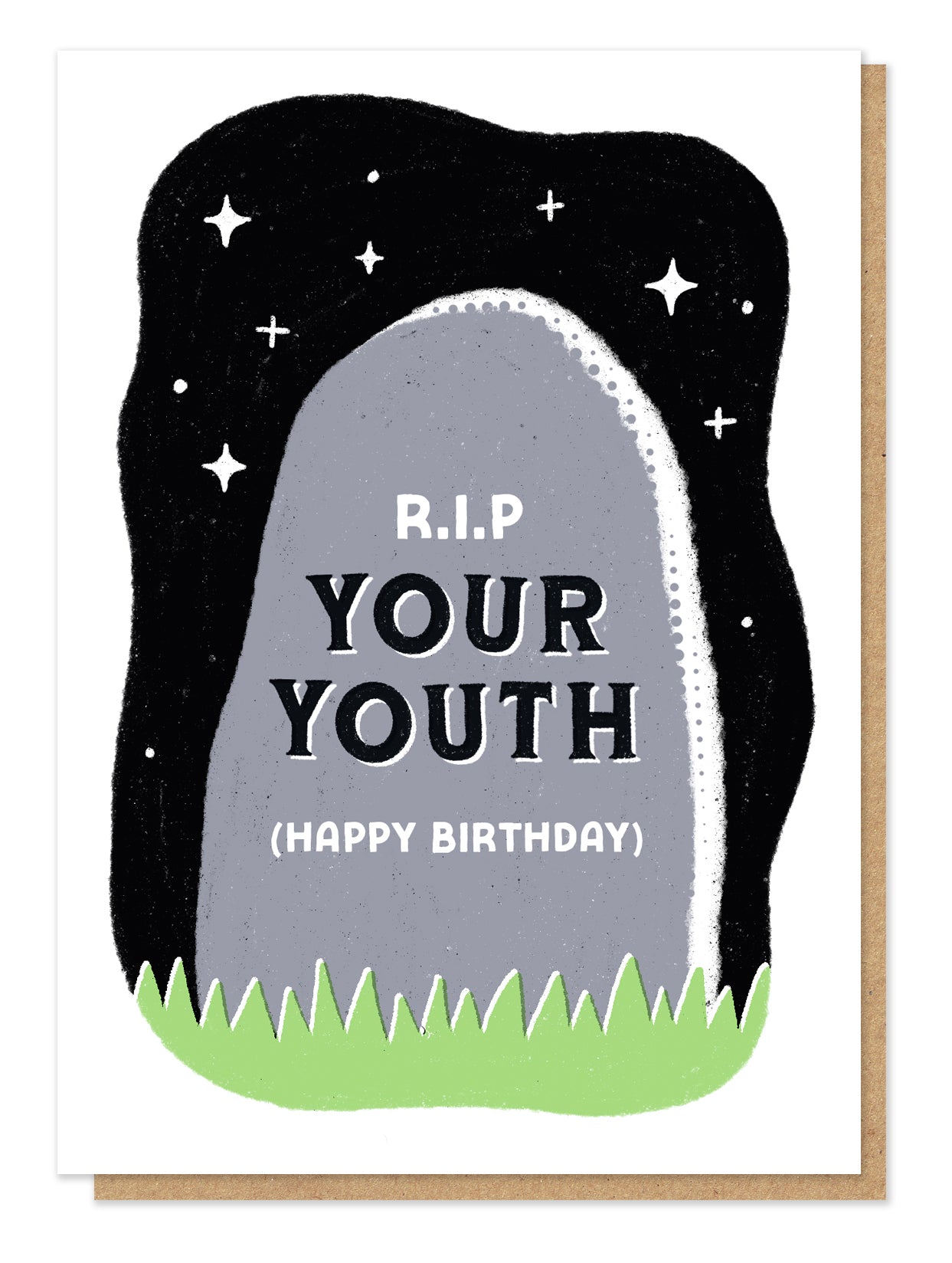RIP Your Youth Letterpress Birthday Card By Penny Black