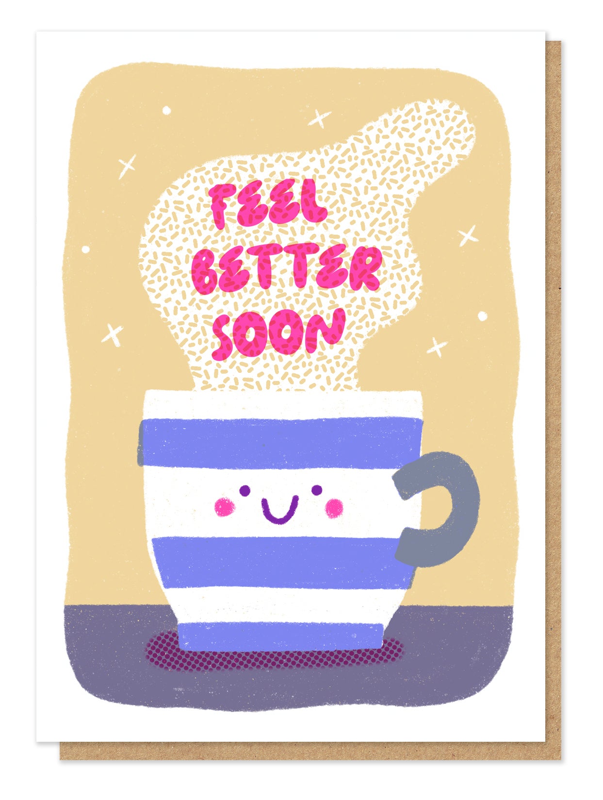 Feel Better Soon Cuppa Letterpress Card By Penny Black