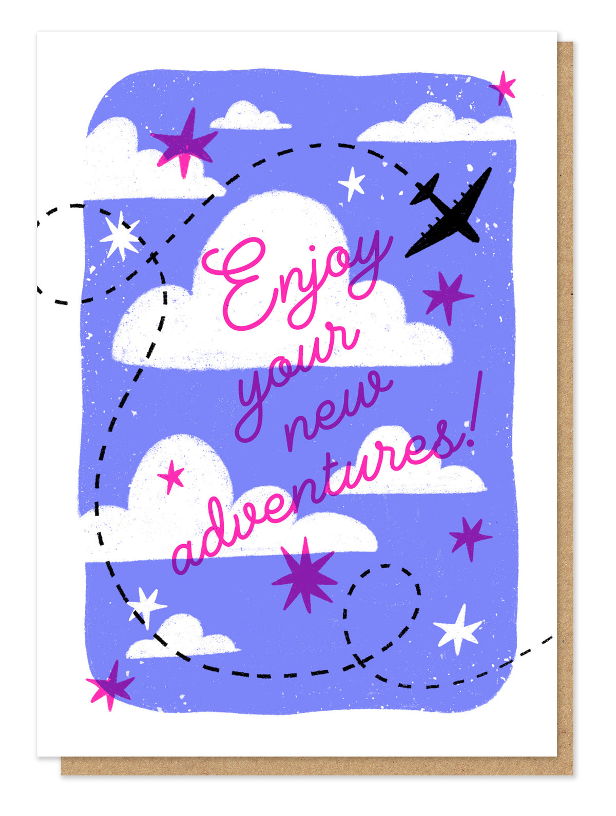 Enjoy Your New Adventures Letterpress Leaving Card By Penny Black