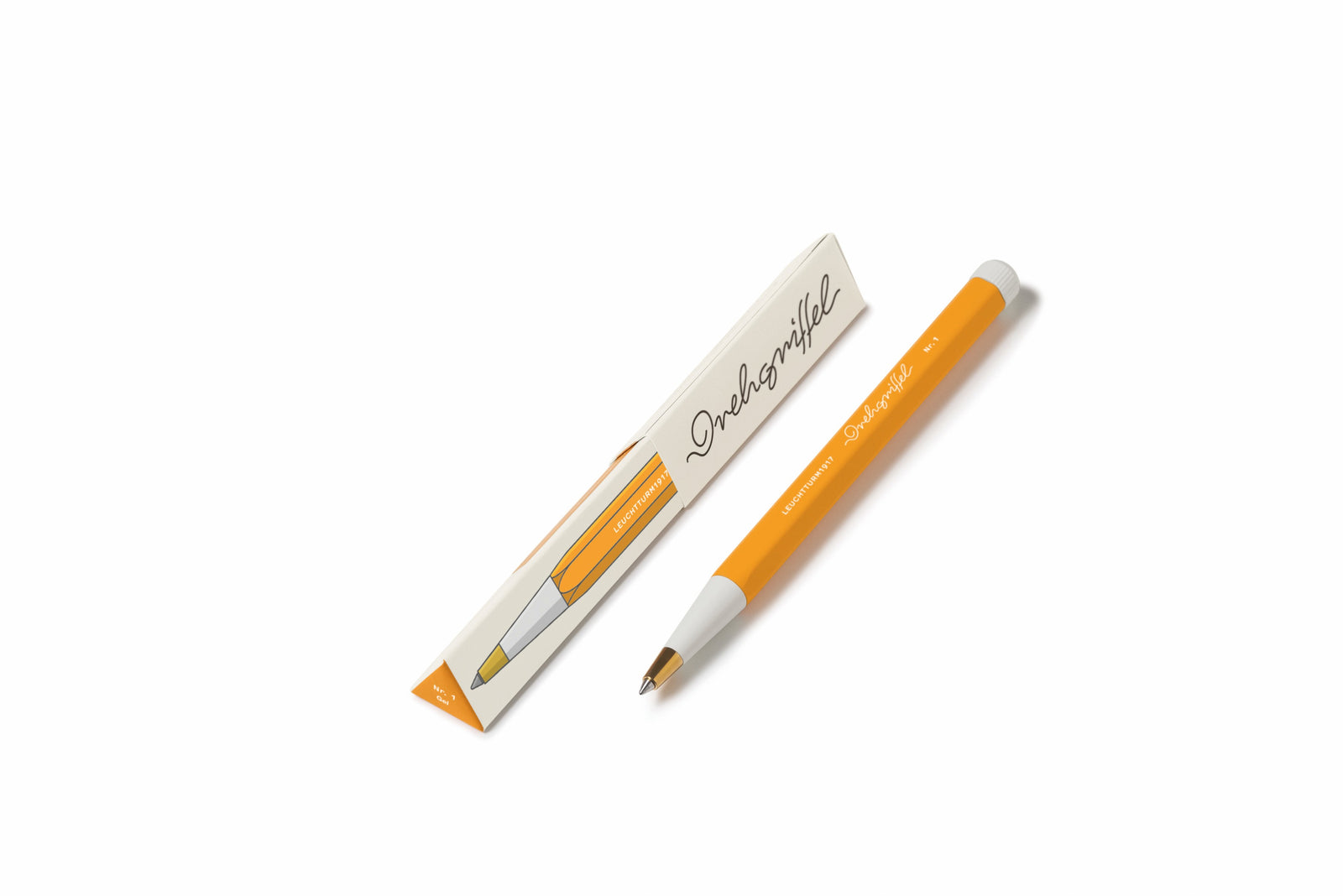 Drehgriffel Nr 1 in rising sun showing box packaging