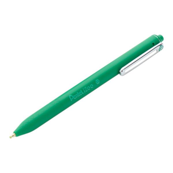 Pentel Izee 1.0mm Retractable Ballpoint Pen - green barrel