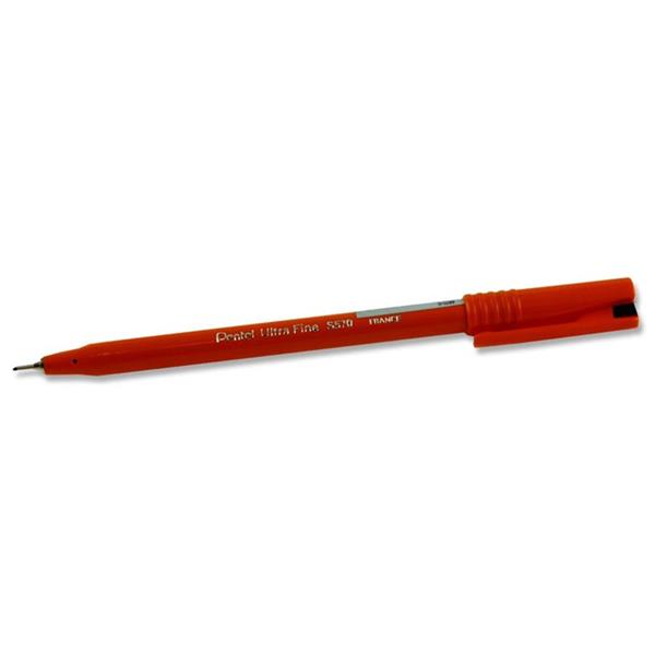 Pentel Ultra Fine S570 0.6mm Fineliner Pen - Black