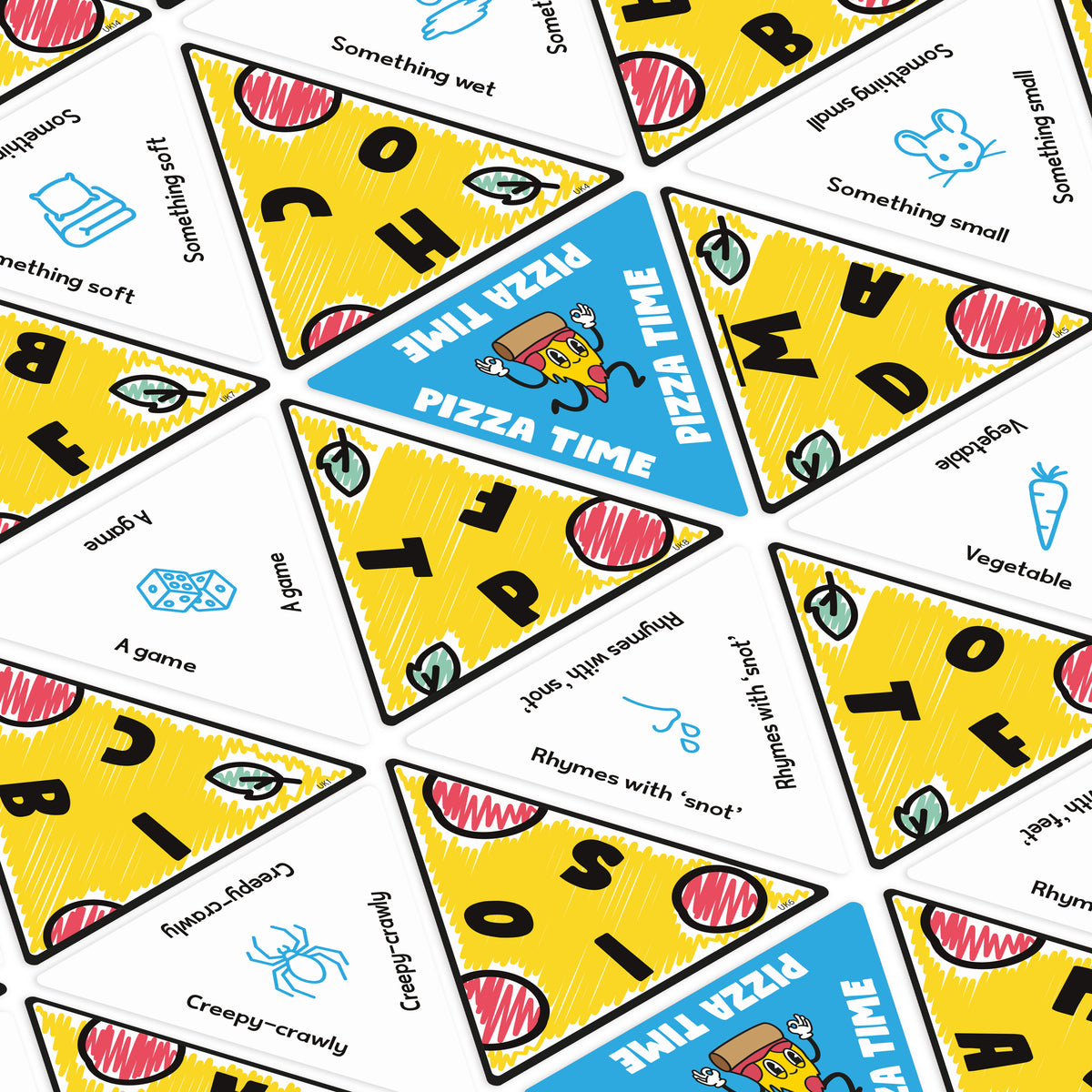 P For Pizza KIDS MENU Card Game showing game play by Big Potato Games at Penny Black