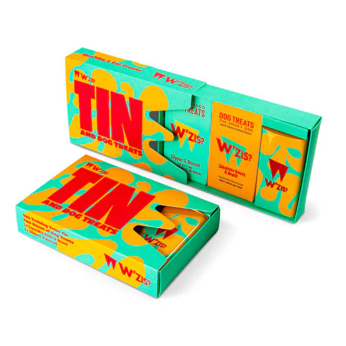 W'ZIS Dog Treats T4T Green Training Tin Gift Box By Penny Black