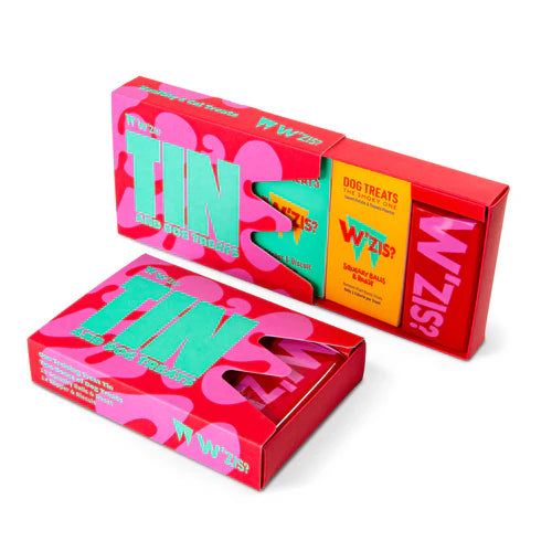 W'ZIS Dog Treats Big Red Training Tin Gift Box By Penny Black