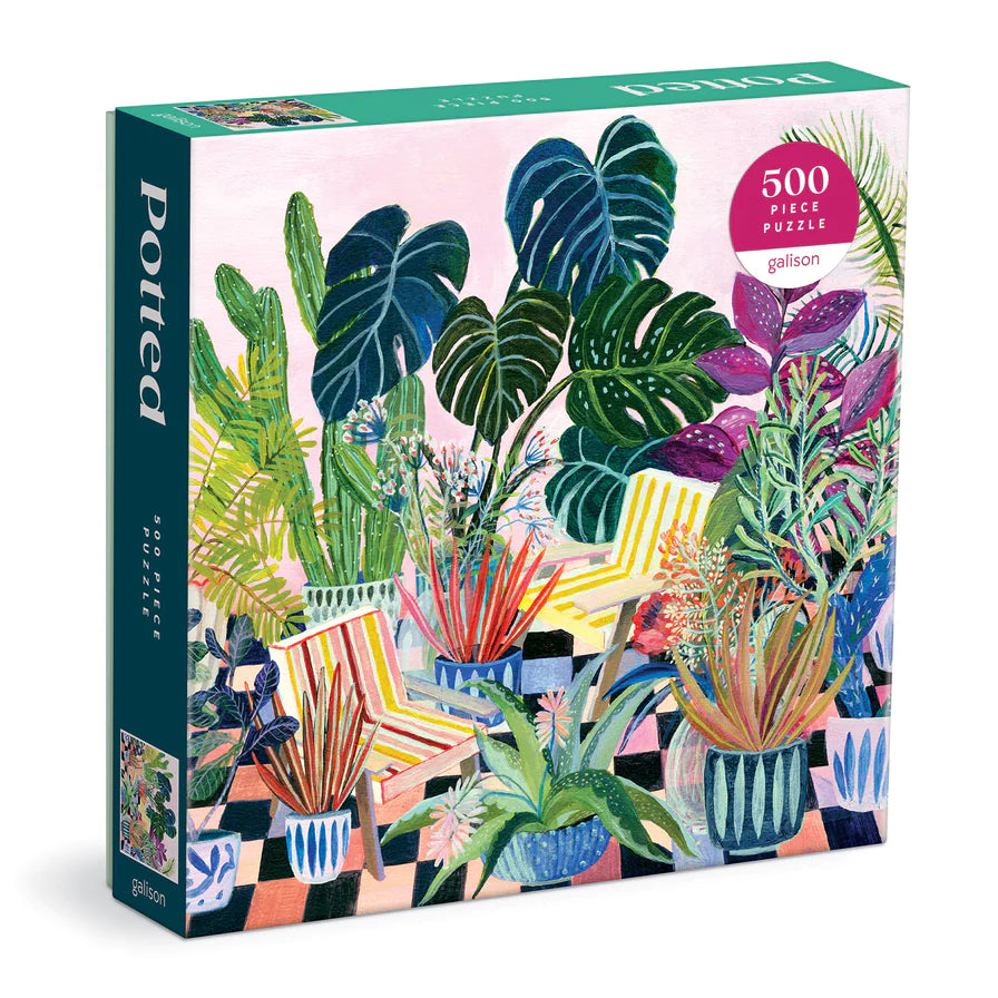 Potted Houseplants Jigsaw Puzzle 500pcs by penny black