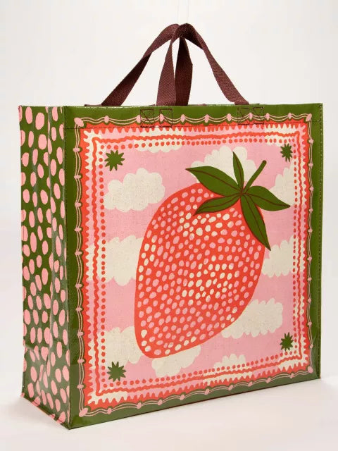 Strawberry Clouds Blue Q Shopper by penny black