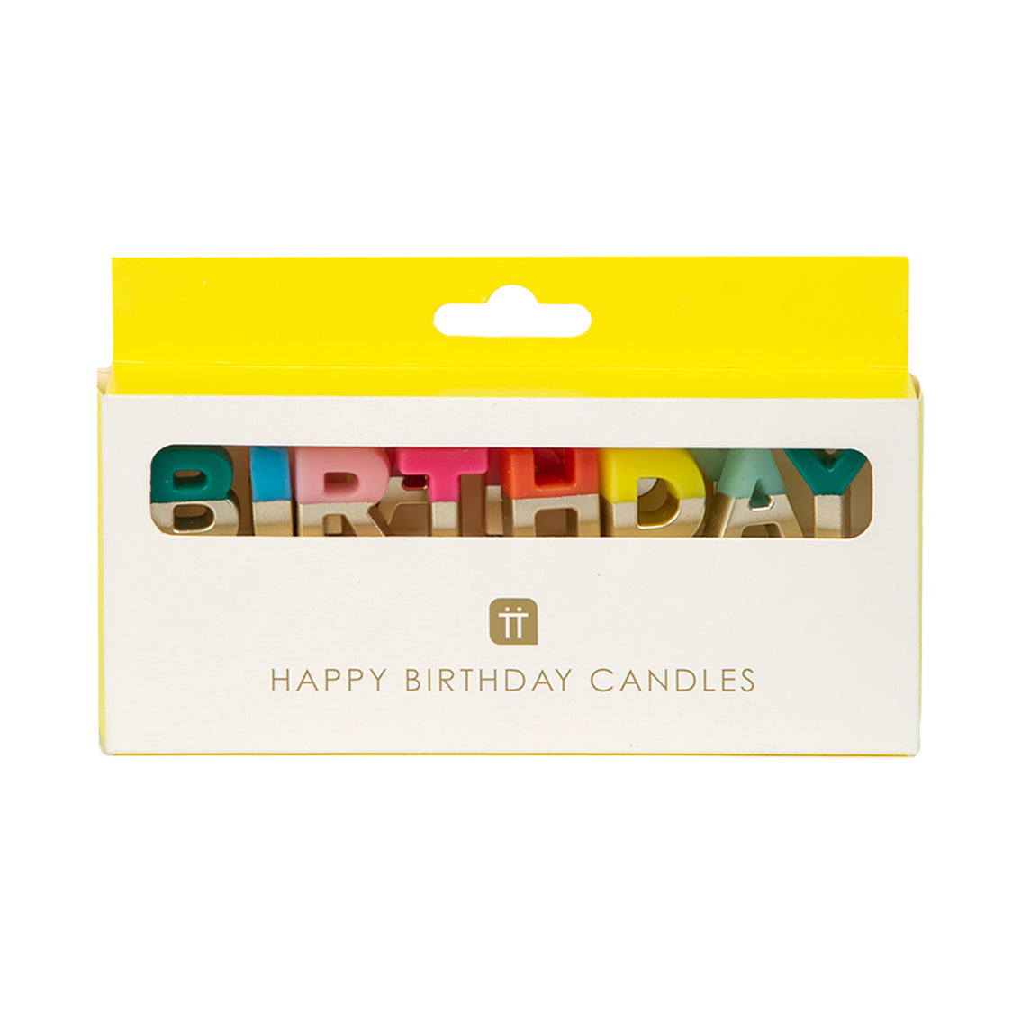 Happy Birthday Brights Letter Candles